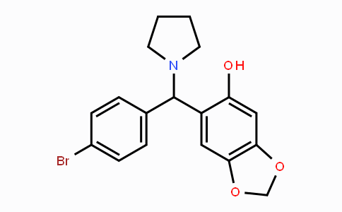 CAS No. 439108-76-6, 6-[(4-Bromophenyl)(1-pyrrolidinyl)methyl]-1,3-benzodioxol-5-ol