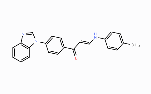 CAS No. 691887-93-1, (E)-1-[4-(1H-1,3-Benzimidazol-1-yl)phenyl]-3-(4-toluidino)-2-propen-1-one
