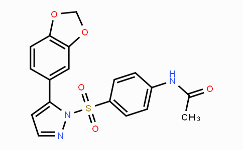 CAS No. 955976-38-2, N-(4-{[5-(1,3-Benzodioxol-5-yl)-1H-pyrazol-1-yl]sulfonyl}phenyl)acetamide