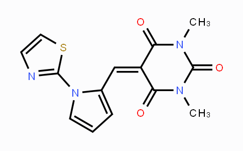 CAS No. 685106-96-1, 1,3-Dimethyl-5-{[1-(1,3-thiazol-2-yl)-1H-pyrrol-2-yl]methylene}-2,4,6(1H,3H,5H)-pyrimidinetrione