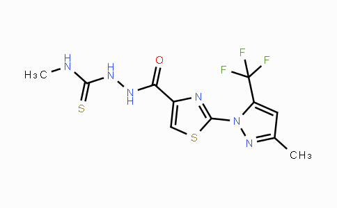 CAS No. 955976-39-3, N-Methyl-2-({2-[3-methyl-5-(trifluoromethyl)-1H-pyrazol-1-yl]-1,3-thiazol-4-yl}carbonyl)-1-hydrazinecarbothioamide