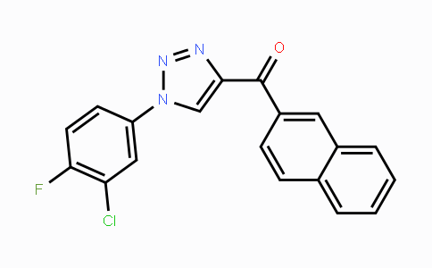 CAS No. 685107-11-3, [1-(3-Chloro-4-fluorophenyl)-1H-1,2,3-triazol-4-yl](2-naphthyl)methanone
