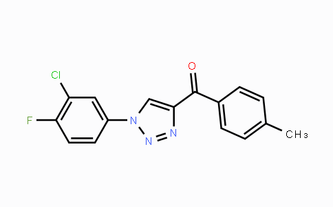 CAS No. 439109-00-9, [1-(3-Chloro-4-fluorophenyl)-1H-1,2,3-triazol-4-yl](4-methylphenyl)methanone