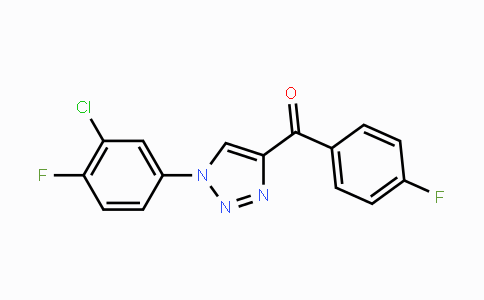 CAS No. 444151-90-0, [1-(3-Chloro-4-fluorophenyl)-1H-1,2,3-triazol-4-yl](4-fluorophenyl)methanone