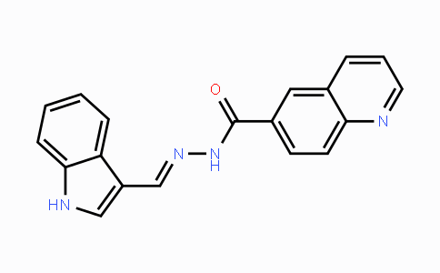 CAS No. 866018-36-2, N'-[(E)-1H-Indol-3-ylmethylidene]-6-quinolinecarbohydrazide