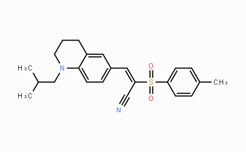 CAS No. 866018-67-9, (E)-3-(1-Isobutyl-1,2,3,4-tetrahydro-6-quinolinyl)-2-[(4-methylphenyl)sulfonyl]-2-propenenitrile
