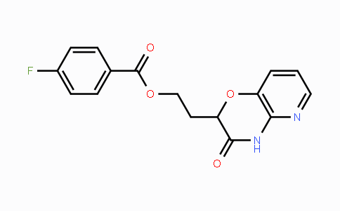 CAS No. 866018-89-5, 2-(3-Oxo-3,4-dihydro-2H-pyrido[3,2-b][1,4]oxazin-2-yl)ethyl 4-fluorobenzenecarboxylate