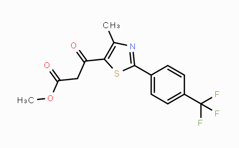 DY118488 | 499796-74-6 | Methyl 3-{4-methyl-2-[4-(trifluoromethyl)phenyl]-1,3-thiazol-5-yl}-3-oxopropanoate