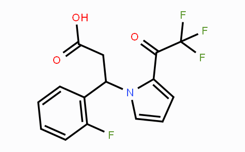 CAS No. 866019-25-2, 3-(2-Fluorophenyl)-3-[2-(2,2,2-trifluoroacetyl)-1H-pyrrol-1-yl]propanoic acid