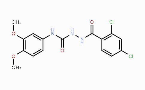 CAS No. 866019-62-7, 2-(2,4-Dichlorobenzoyl)-N-(3,4-dimethoxyphenyl)-1-hydrazinecarboxamide