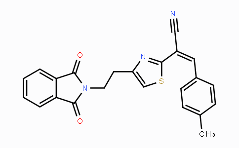 CAS No. 1164562-29-1, (Z)-2-{4-[2-(1,3-Dioxo-1,3-dihydro-2H-isoindol-2-yl)ethyl]-1,3-thiazol-2-yl}-3-(4-methylphenyl)-2-propenenitrile