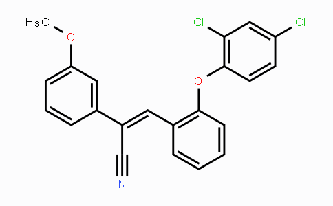 CAS No. 866019-85-4, (Z)-3-[2-(2,4-Dichlorophenoxy)phenyl]-2-(3-methoxyphenyl)-2-propenenitrile