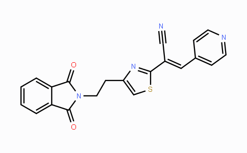 CAS No. 866019-89-8, (E)-2-{4-[2-(1,3-Dioxo-1,3-dihydro-2H-isoindol-2-yl)ethyl]-1,3-thiazol-2-yl}-3-(4-pyridinyl)-2-propenenitrile