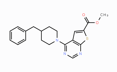 CAS No. 866020-40-8, Methyl 4-(4-benzylpiperidino)thieno[2,3-d]pyrimidine-6-carboxylate