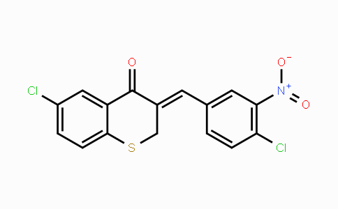 CAS No. 900019-21-8, 6-Chloro-3-[(Z)-(4-chloro-3-nitrophenyl)methylidene]-2H-thiochromen-4-one