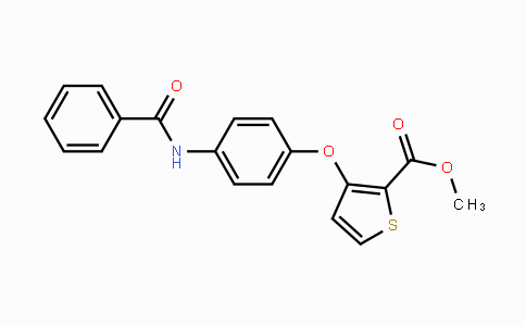 CAS No. 900015-15-8, Methyl 3-[4-(benzoylamino)phenoxy]-2-thiophenecarboxylate