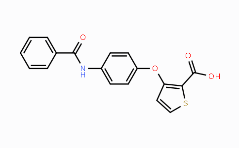 CAS No. 900015-31-8, 3-[4-(Benzoylamino)phenoxy]-2-thiophenecarboxylic acid