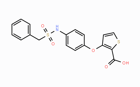 CAS No. 882747-64-0, 3-{4-[(Benzylsulfonyl)amino]phenoxy}-2-thiophenecarboxylic acid