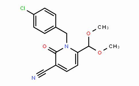 CAS No. 338750-81-5, 1-(4-Chlorobenzyl)-6-(dimethoxymethyl)-2-oxo-1,2-dihydro-3-pyridinecarbonitrile