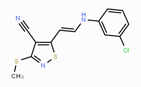 CAS No. 1164507-55-4, 5-[2-(3-Chloroanilino)vinyl]-3-(methylsulfanyl)-4-isothiazolecarbonitrile