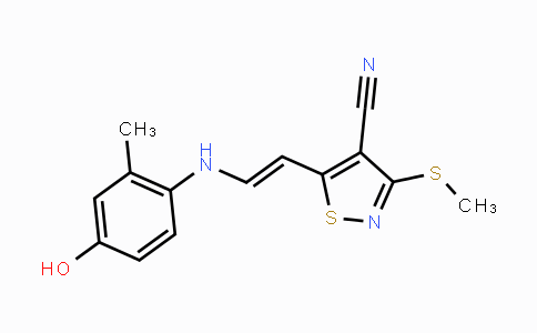 CAS No. 338751-30-7, 5-[2-(4-Hydroxy-2-methylanilino)vinyl]-3-(methylsulfanyl)-4-isothiazolecarbonitrile