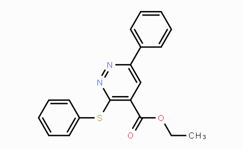 CAS No. 338752-93-5, Ethyl 6-phenyl-3-(phenylsulfanyl)-4-pyridazinecarboxylate