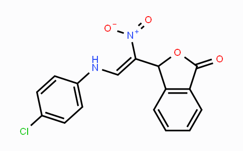 CAS No. 338753-94-9, 3-[2-(4-Chloroanilino)-1-nitrovinyl]-2-benzofuran-1(3H)-one