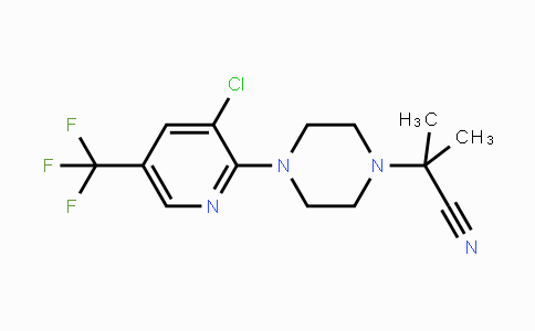 CAS No. 338753-98-3, 2-{4-[3-Chloro-5-(trifluoromethyl)-2-pyridinyl]piperazino}-2-methylpropanenitrile