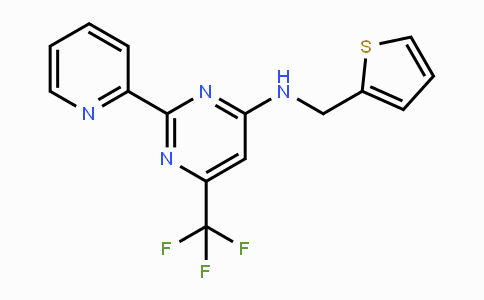 CAS No. 338754-29-3, 2-(2-Pyridinyl)-N-(2-thienylmethyl)-6-(trifluoromethyl)-4-pyrimidinamine