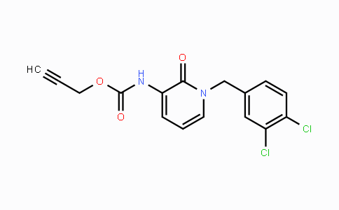 CAS No. 338755-62-7, 2-Propynyl N-[1-(3,4-dichlorobenzyl)-2-oxo-1,2-dihydro-3-pyridinyl]carbamate