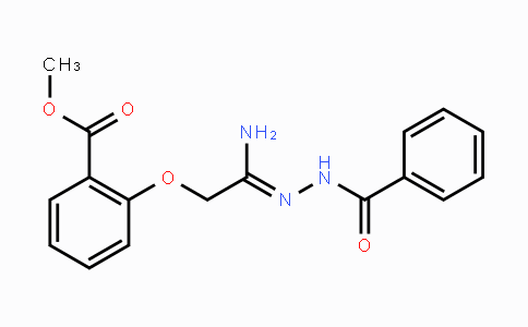 MC118587 | 338756-15-3 | Methyl 2-[2-amino-2-(2-benzoylhydrazono)ethoxy]benzenecarboxylate
