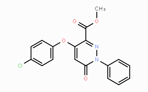 CAS No. 338756-21-1, Methyl 4-(4-chlorophenoxy)-6-oxo-1-phenyl-1,6-dihydro-3-pyridazinecarboxylate