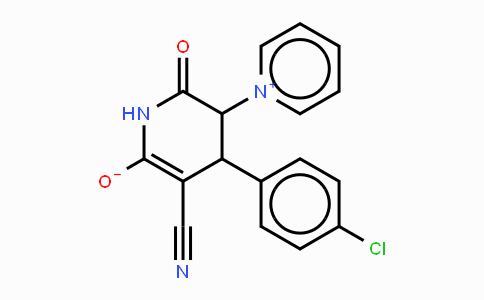 CAS No. 133828-97-4, 4-(4-Chlorophenyl)-3-cyano-6-oxo-5-(1-pyridiniumyl)-1,4,5,6-tetrahydro-2-pyridinolate