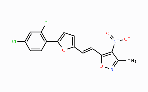 CAS No. 338756-56-2, 5-{2-[5-(2,4-Dichlorophenyl)-2-furyl]vinyl}-3-methyl-4-nitroisoxazole