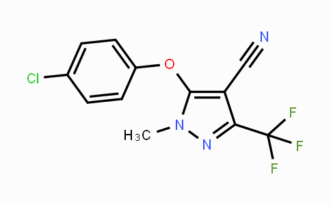CAS No. 318284-61-6, 5-(4-Chlorophenoxy)-1-methyl-3-(trifluoromethyl)-1H-pyrazole-4-carbonitrile