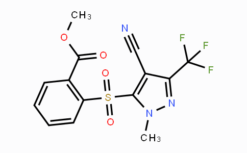 CAS No. 318284-62-7, Methyl 2-{[4-cyano-1-methyl-3-(trifluoromethyl)-1H-pyrazol-5-yl]sulfonyl}benzenecarboxylate
