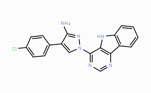 CAS No. 318469-18-0, 4-(4-Chlorophenyl)-1-(5H-pyrimido[5,4-b]indol-4-yl)-1H-pyrazol-3-amine