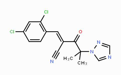 CAS No. 338758-24-0, 3-(2,4-Dichlorophenyl)-2-[2-methyl-2-(1H-1,2,4-triazol-1-yl)propanoyl]acrylonitrile
