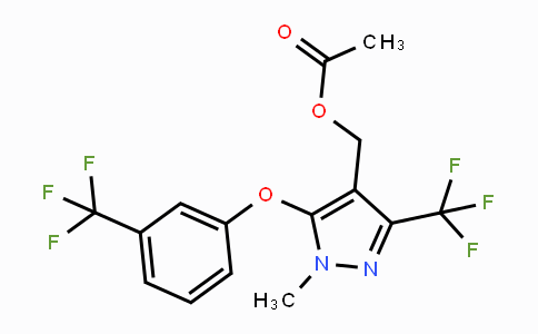 CAS No. 318469-44-2, {1-Methyl-3-(trifluoromethyl)-5-[3-(trifluoromethyl)phenoxy]-1H-pyrazol-4-yl}methyl acetate