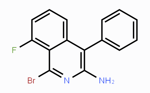 CAS No. 338761-90-3, 1-Bromo-8-fluoro-4-phenyl-3-isoquinolinamine