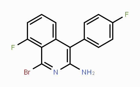 CAS No. 338761-92-5, 1-Bromo-8-fluoro-4-(4-fluorophenyl)-3-isoquinolinamine