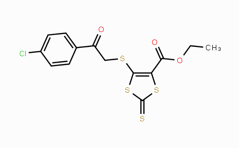CAS No. 105623-82-3, Ethyl 5-{[2-(4-chlorophenyl)-2-oxoethyl]sulfanyl}-2-thioxo-1,3-dithiole-4-carboxylate