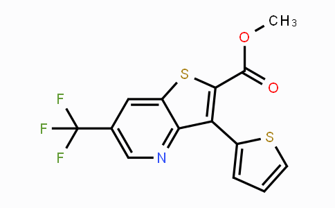DY118644 | 478048-35-0 | Methyl 3-(2-thienyl)-6-(trifluoromethyl)thieno[3,2-b]pyridine-2-carboxylate