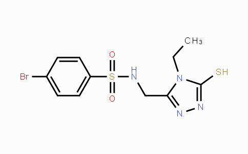 CAS No. 338954-10-2, 4-Bromo-N-[(4-ethyl-5-sulfanyl-4H-1,2,4-triazol-3-yl)methyl]benzenesulfonamide