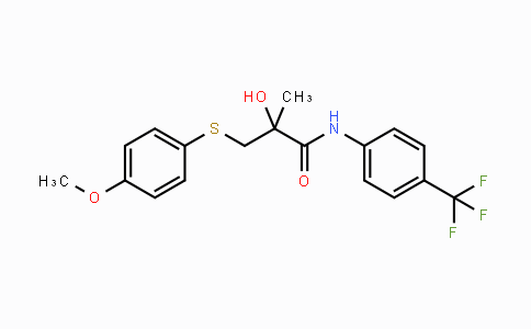 CAS No. 338956-19-7, 2-Hydroxy-3-[(4-methoxyphenyl)sulfanyl]-2-methyl-N-[4-(trifluoromethyl)phenyl]propanamide