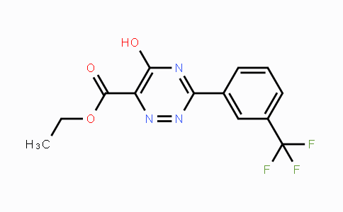 CAS No. 77195-47-2, Ethyl 5-hydroxy-3-[3-(trifluoromethyl)phenyl]-1,2,4-triazine-6-carboxylate
