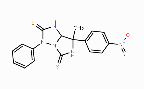 CAS No. 400084-38-0, 7-Methyl-7-(4-nitrophenyl)-3-phenyldihydro-1H-imidazo[1,5-b][1,2,4]triazole-2,5(3H,6H)-dithione