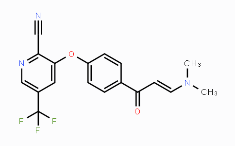 CAS No. 338959-77-6, 3-{4-[3-(Dimethylamino)acryloyl]phenoxy}-5-(trifluoromethyl)-2-pyridinecarbonitrile