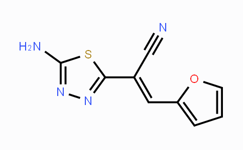 CAS No. 338959-96-9, 2-(5-Amino-1,3,4-thiadiazol-2-yl)-3-(2-furyl)acrylonitrile