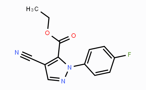 CAS No. 318497-87-9, Ethyl 4-cyano-1-(4-fluorophenyl)-1H-pyrazole-5-carboxylate